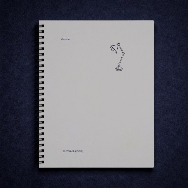 Modern Nocturnal Skolarkitektur Lampa / Nattlampa Anteckningsbok (Skapare uppladdad)