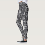 Modern Nordic Sticka Ugly Sweater Chalkboard Grått Leggings<br><div class="desc">Var en trendsättare och gå in i helgdag-andan med dessa söta nordiska stil, ful sweater trikade mönster, mysiga baljväxter! Cute, kvismiskt träd, renar, snöflingor och prydnadsämnen i vitt täcker en grått-bakgrund i krita. Gå på helgdag, jobba ut, springa-byten eller bara umgås med familj och vänner. Så unikt, du behöver aldrig...</div>