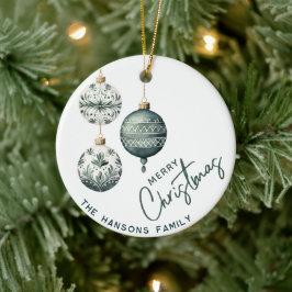 Modern Nordiska Stil God jul Julgransprydnad Keramik