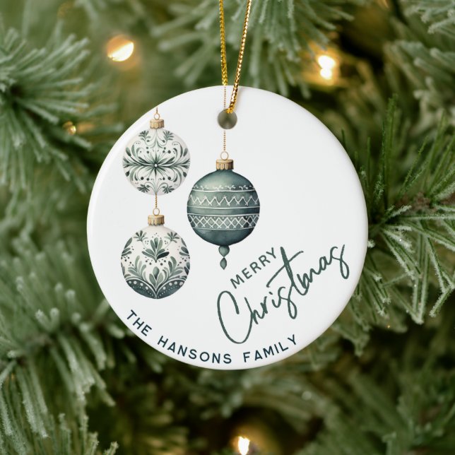 Modern Nordiska Stil God jul Julgransprydnad Keramik (Träd)