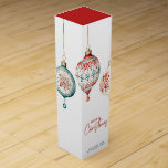 Modern Nordiska Stil-God jul Presentask För Vinflaska<br><div class="desc">Den här festliga vin-lådan har moderna dekorationer mellan Norden och stil, som är vackert återgivna i vattenfärg, skapar en snyggt och säsong letar efter din helgdag-gåva. Under den invecklade designen visas texten "God jul" elegant, med möjlighet att anpassa rutan med din familj namn och lägga till en unik och tankfull...</div>