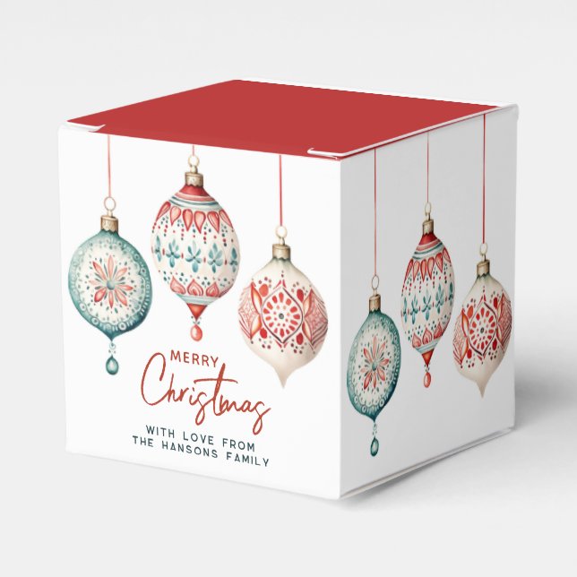 Modern Nordiska Stil-God jul Presentaskar (Framsidan Sidan)