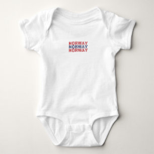 Modern norge skandinavien Flagga Land Souvenir T Shirt