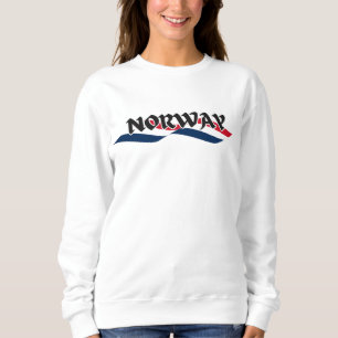 Modern norge skandinavien Flagga Land Souvenir T Shirt