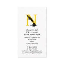 Modern NOTARY AGENT Anpassningsbar LOGOTYP