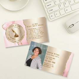 Modern Notary Public Loan Signing Agent Flyer Visitkort