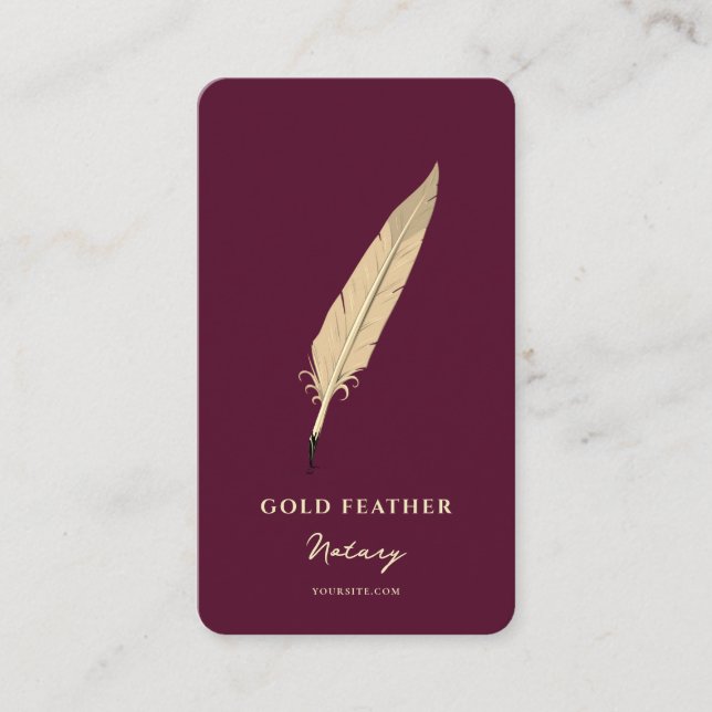 Modern Notary Public Loan Signing Agent Red Visitkort (Framsida)