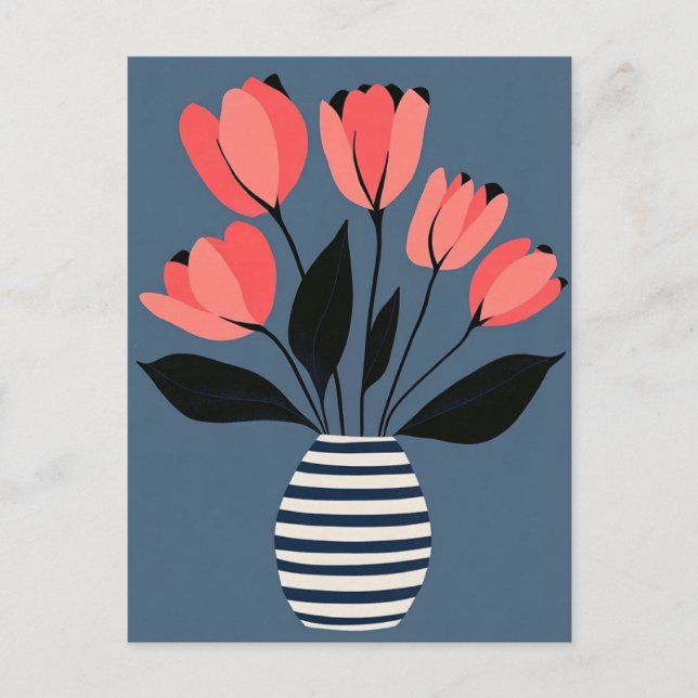 Modern nummer 185 i mitten av århundradet vykort (Framsida)