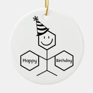 Modern nuny Chemist farmaceut Birthday Chemistry Julgransprydnad Keramik