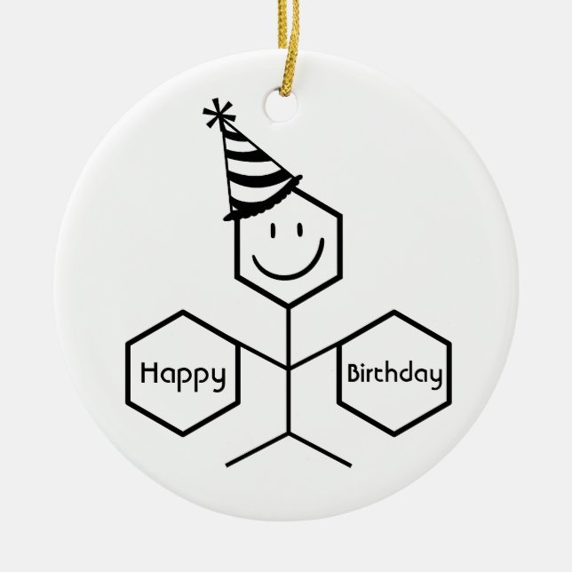 Modern nuny Chemist farmaceut Birthday Chemistry Julgransprydnad Keramik (Framsidan)