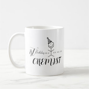 Modern nuny Chemist farmaceut Birthday Chemistry Kaffemugg