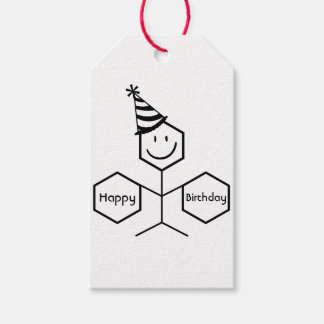 Modern nuny Chemist farmaceut Birthday Chemistry Presentetikett