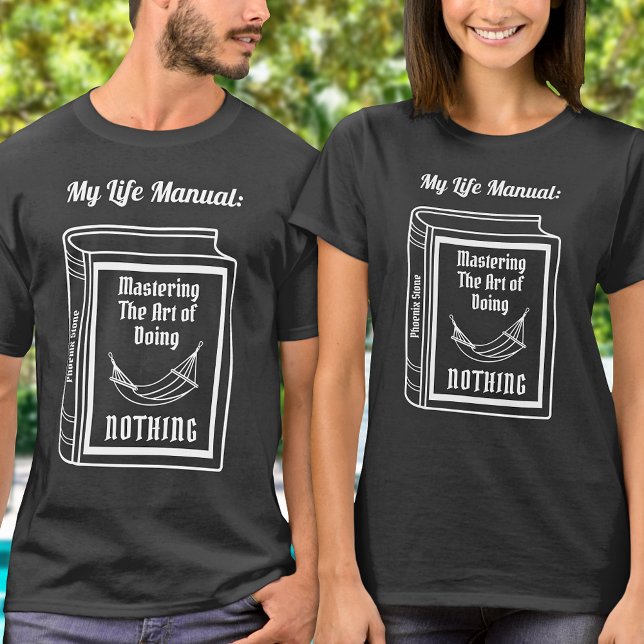 Modern nuny citattecken typografi svart och vitt t shirt (Skapare uppladdad)