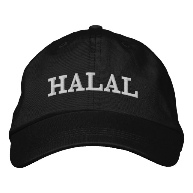 Modern nuny Halal Arabiska tal Broderad Keps (Framsida)