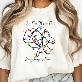 Modern nuny jul Roligten Minimal Cute Julafton T Shirt