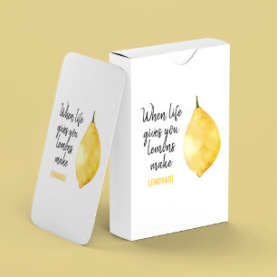 Modern nuny Lemon-Gult, citat Casinokort