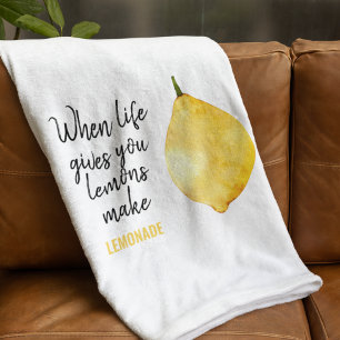 Modern nuny Lemon-Gult, citat Fleecefilt