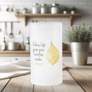 Modern nuny Lemon-Gult, citat Frostat Ölglas