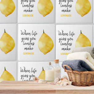 Modern nuny Lemon-Gult, citat Kakelplatta