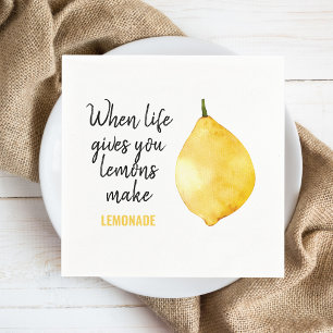 Modern nuny Lemon-Gult, citat Pappersservett