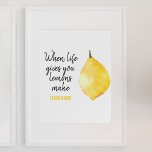 Modern nuny Lemon-Gult, citat Poster<br><div class="desc">Modern nuny Lemon-Gult,  citat</div>