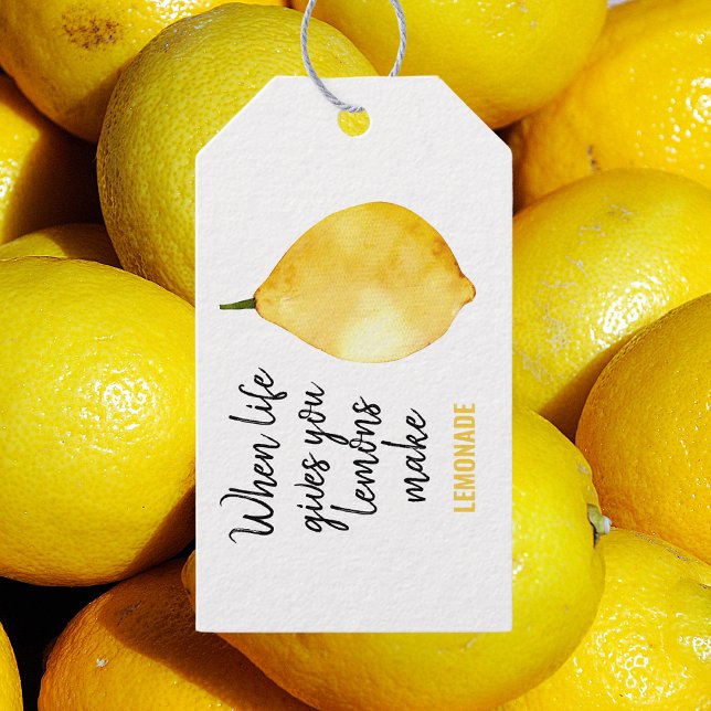 Modern nuny Lemon-Gult, citat Presentetikett (Skapare uppladdad)