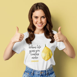 Modern nuny Lemon-Gult, citat T Shirt