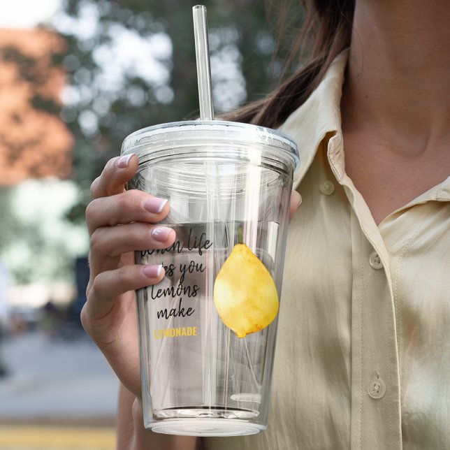 Modern nuny Lemon-Gult, citat Take Away Mugg (Skapare uppladdad)