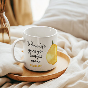 Modern nuny Lemon-Gult, citat Två-Tonad Mugg