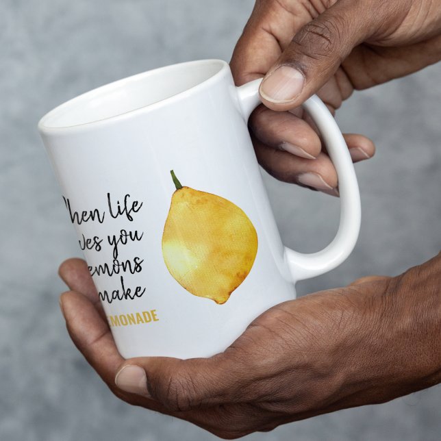 Modern nuny Lemon-Gult, citat Två-Tonad Mugg (Skapare uppladdad)