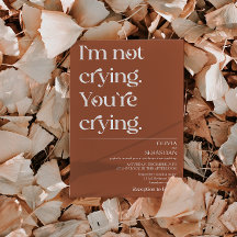 Modern nuny minimal typografi Terracotta Bröllop
