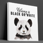Modern nuny Panda Black and White med citat Canvastryck<br><div class="desc">Modern nuny Panda Black and White med citat</div>