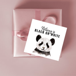Modern nuny Panda Black and White med citat Gåvor Etiketter