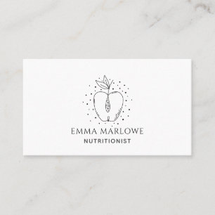 Modern Nutritionist Business & Appointation Card Visitkort