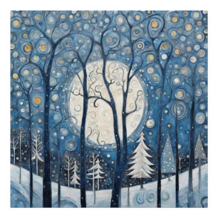 Modern nuy Whimsical Forest Scene Fototryck