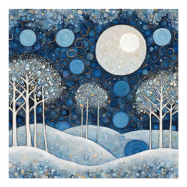 Modern nuy Whimsical Forest Scene Fototryck