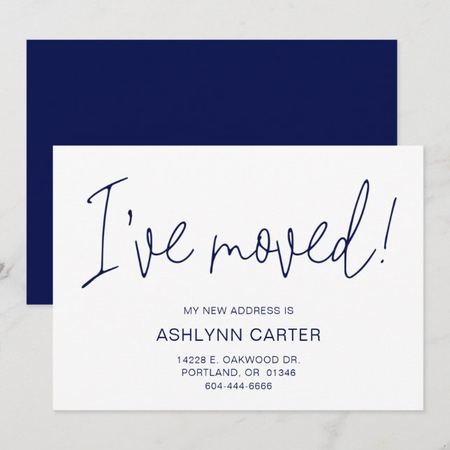 Modern ny hemsida meddelande (Fram/baksida)