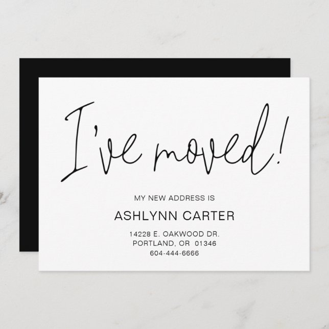 Modern ny hemsida meddelande (Fram/baksida)