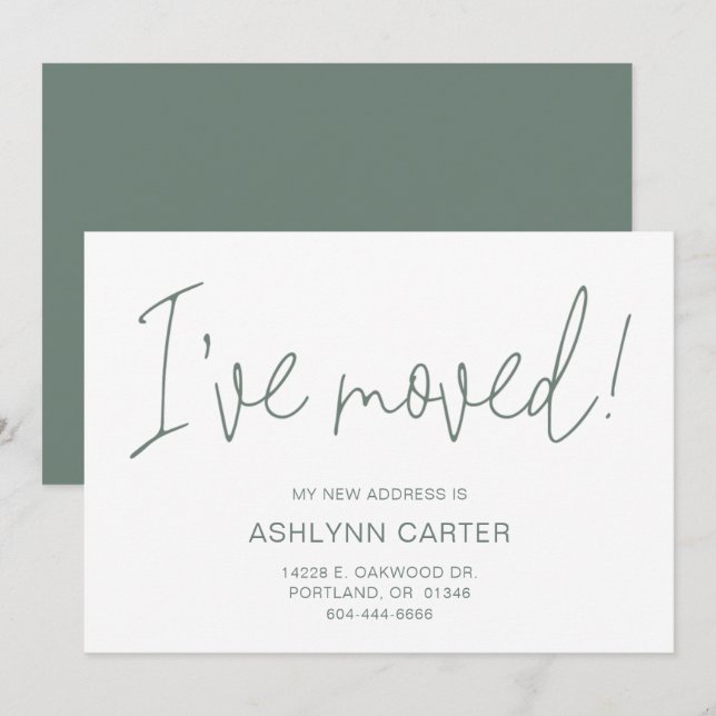 Modern ny hemsida meddelande (Fram/baksida)