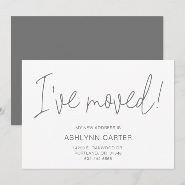 Modern ny hemsida meddelande (Fram/baksida)