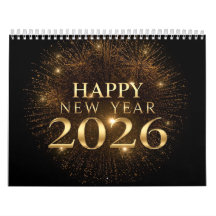 modern nyår 2026 väggkalender