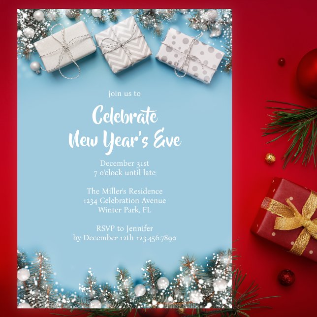 Modern nyårsfirande 2025  inbjudningar (Skapare uppladdad)