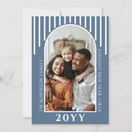 Modern Nyårskort Med Budskap På Baksidan Julkort