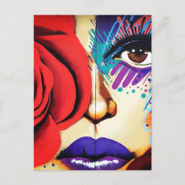 Modern NYC-gatakonst Vykort