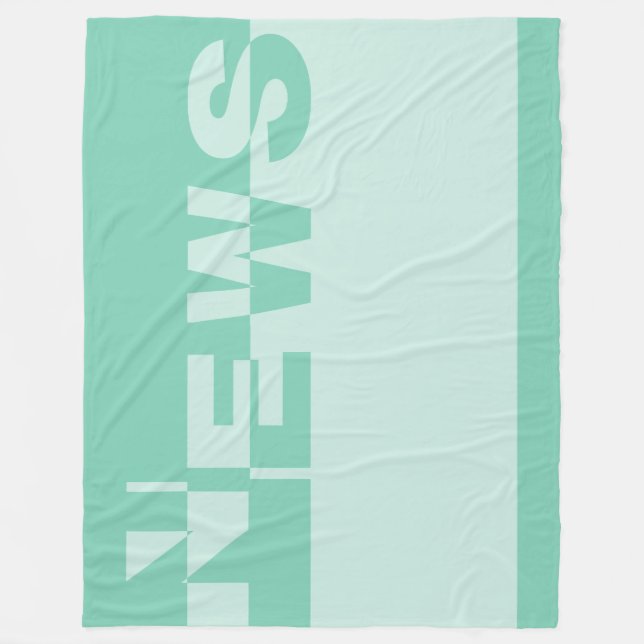 Modern NYWS Banner + din backgr. & idéer Fleecefilt (Framsidan)