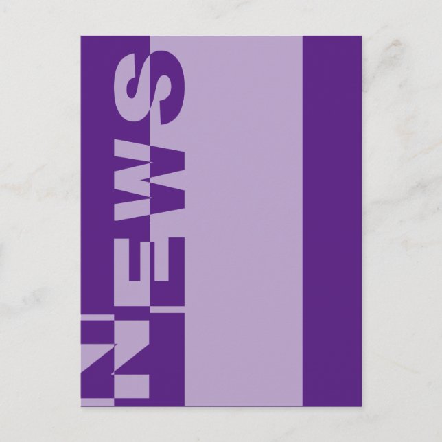 Modern NYWS Banner + din backgr. & idéer Vykort (Framsida)