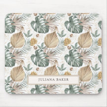 Modern Oasis Foliage Mouse Pad