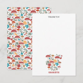 Modern och anpassad benämning för svampar och Blom Tack Kort