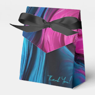 Modern och Chic Bröllop-Blue och Rosa- Presentaskar