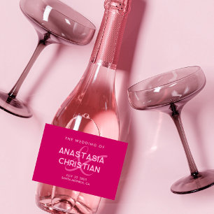 Modern och djärv Magenta Bröllop